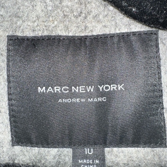 Marc New York Sz 10 Fuzzy Pea Coat - Picture 5 of 5